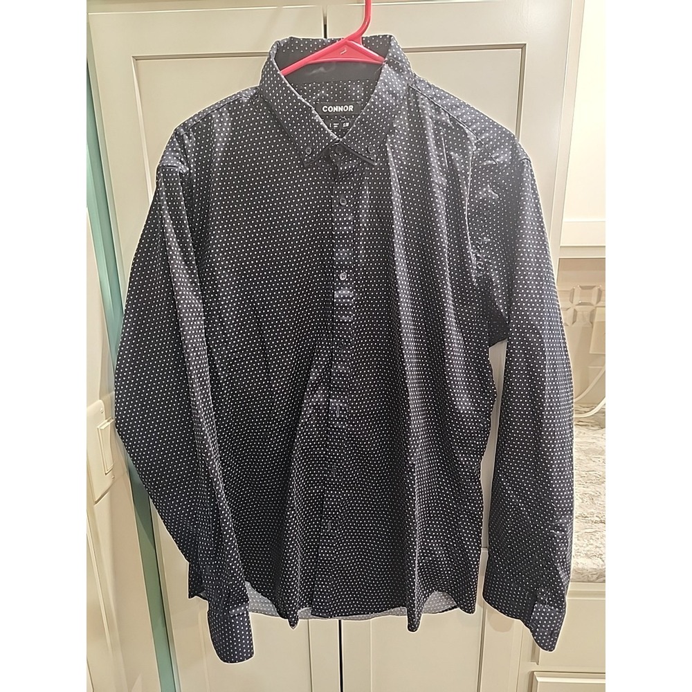 Connor Mens Button Up‎ Shirt Sz L slim